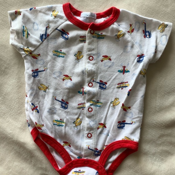 Baby Inc One Piece Bodysuit 0-3 Month Airplane - Picture 1 of 2